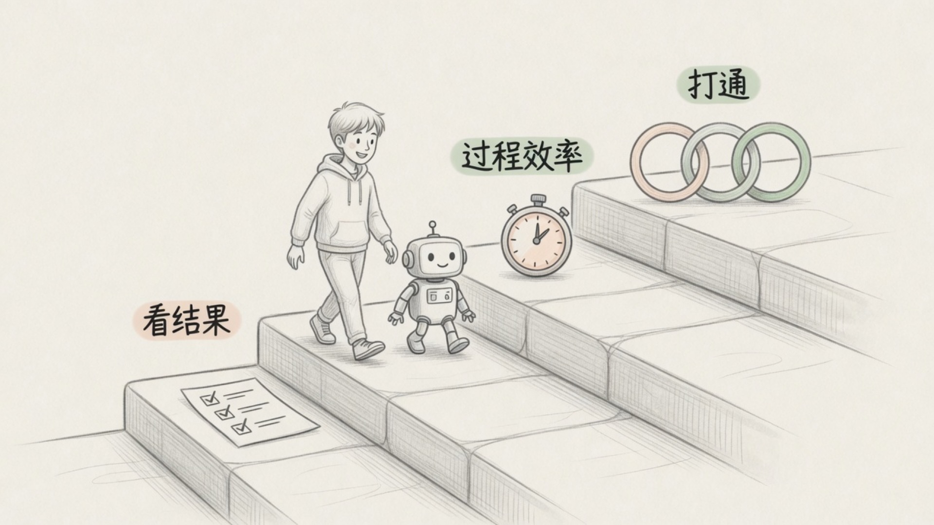 三层台阶：看结果、过程效率、打通